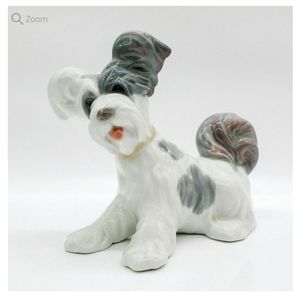 VINTAGE Lladró Skye Terrier Porcelain Dog Figurine